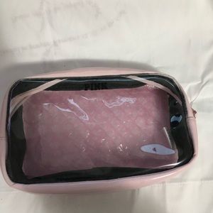 Pink makeup bag